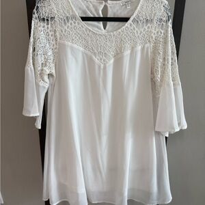 Elegant White Lace Women's Dress
